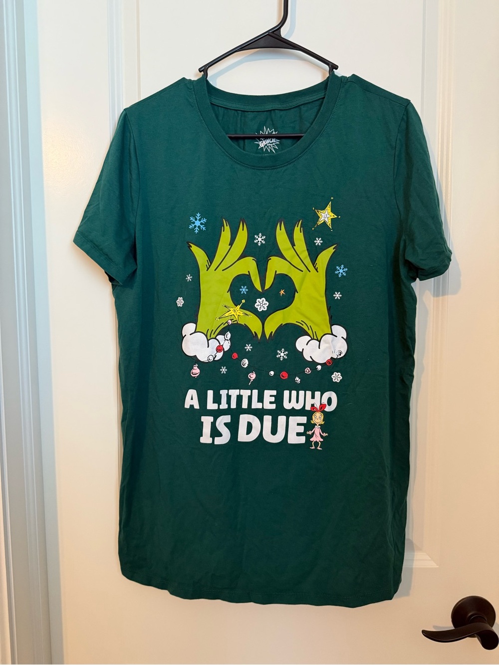 Grinch maternity/pregnancy announcement shirt